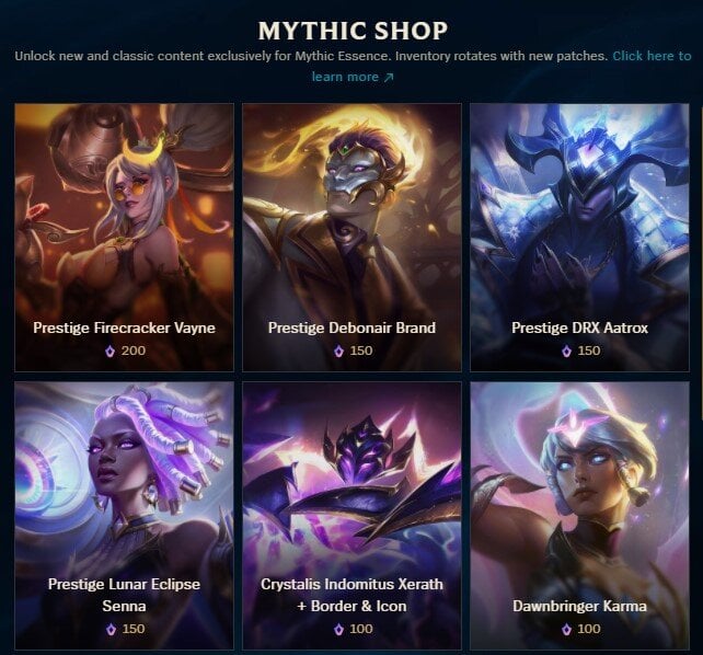 Mythic Shop Rotation Patch 14.14
