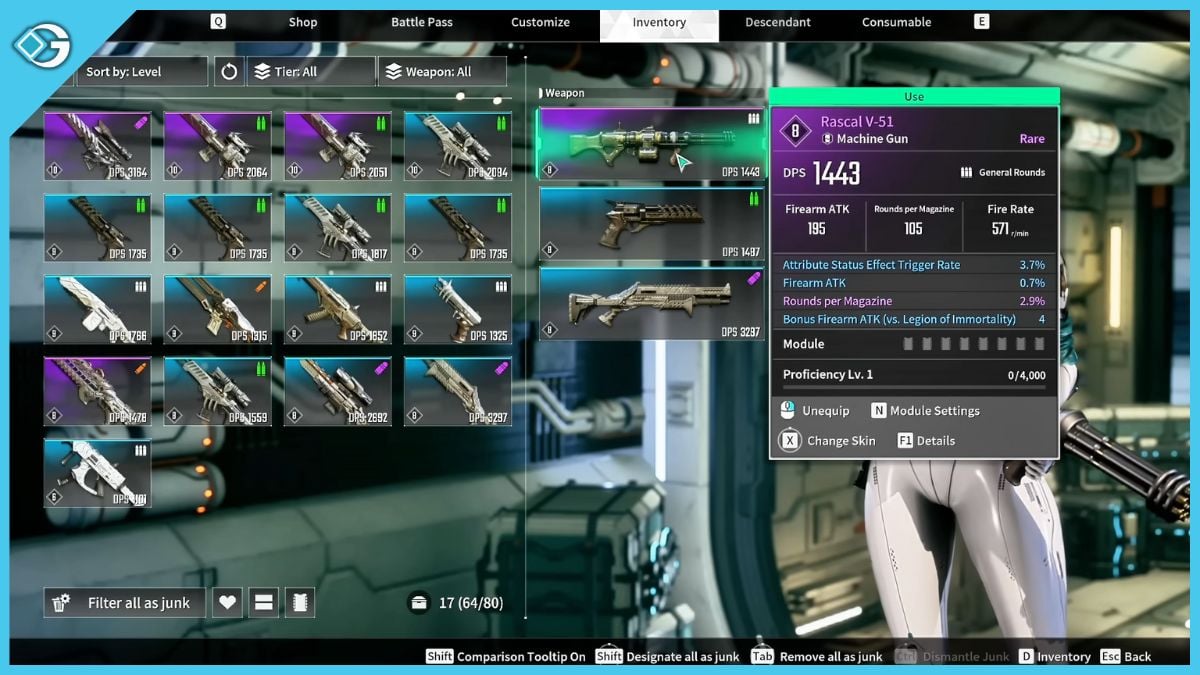 Use All Weapon Types